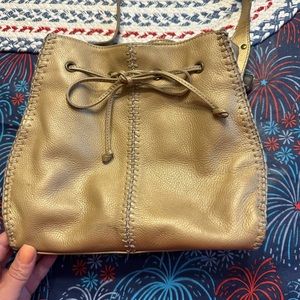 Franco Sarto gold shoulder bag